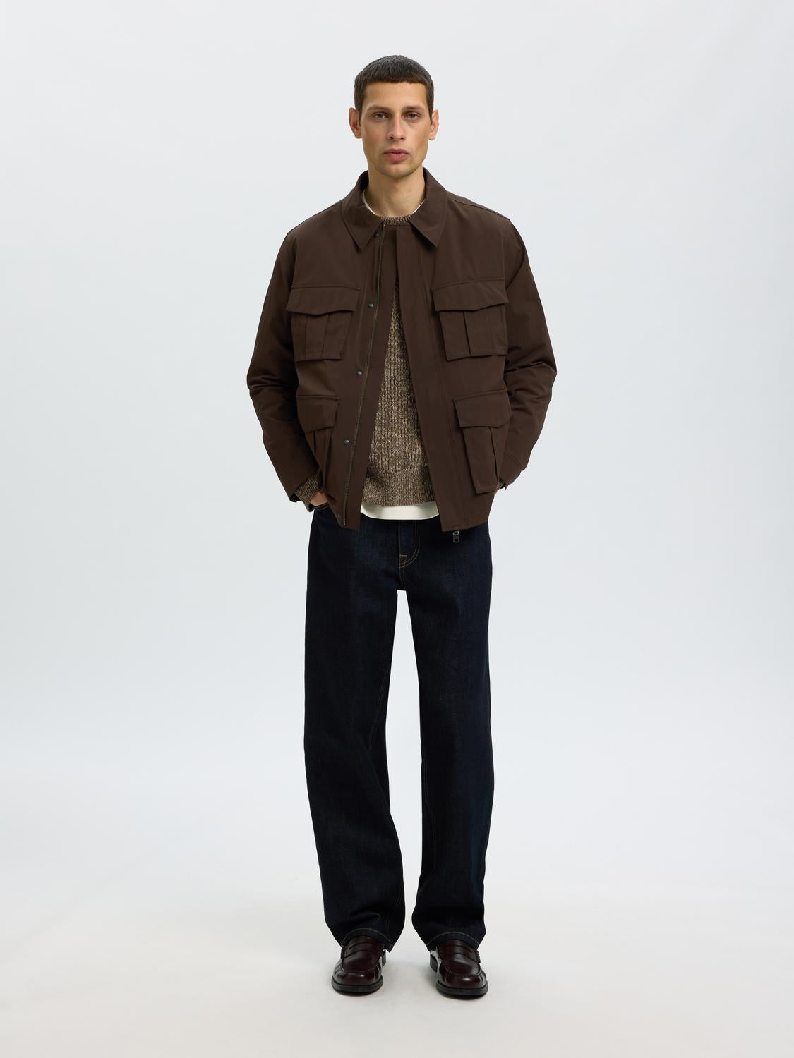 Brown Knitted Pullover