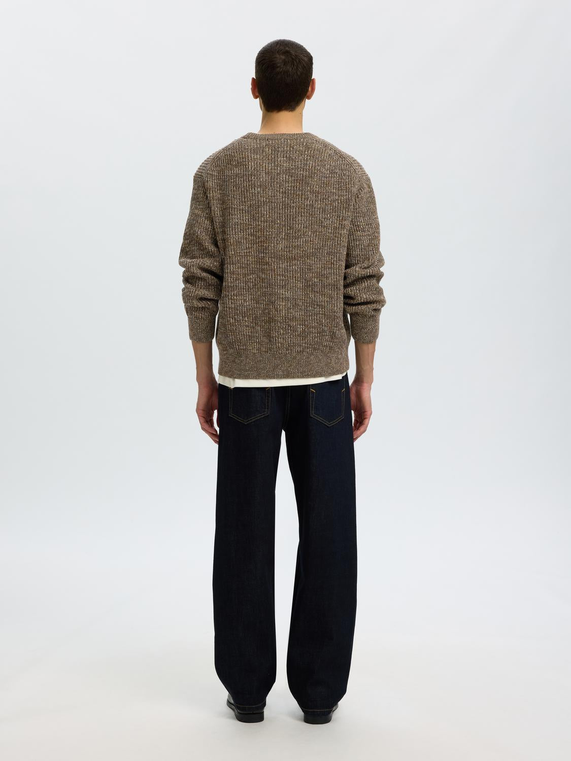 Brown Knitted Pullover