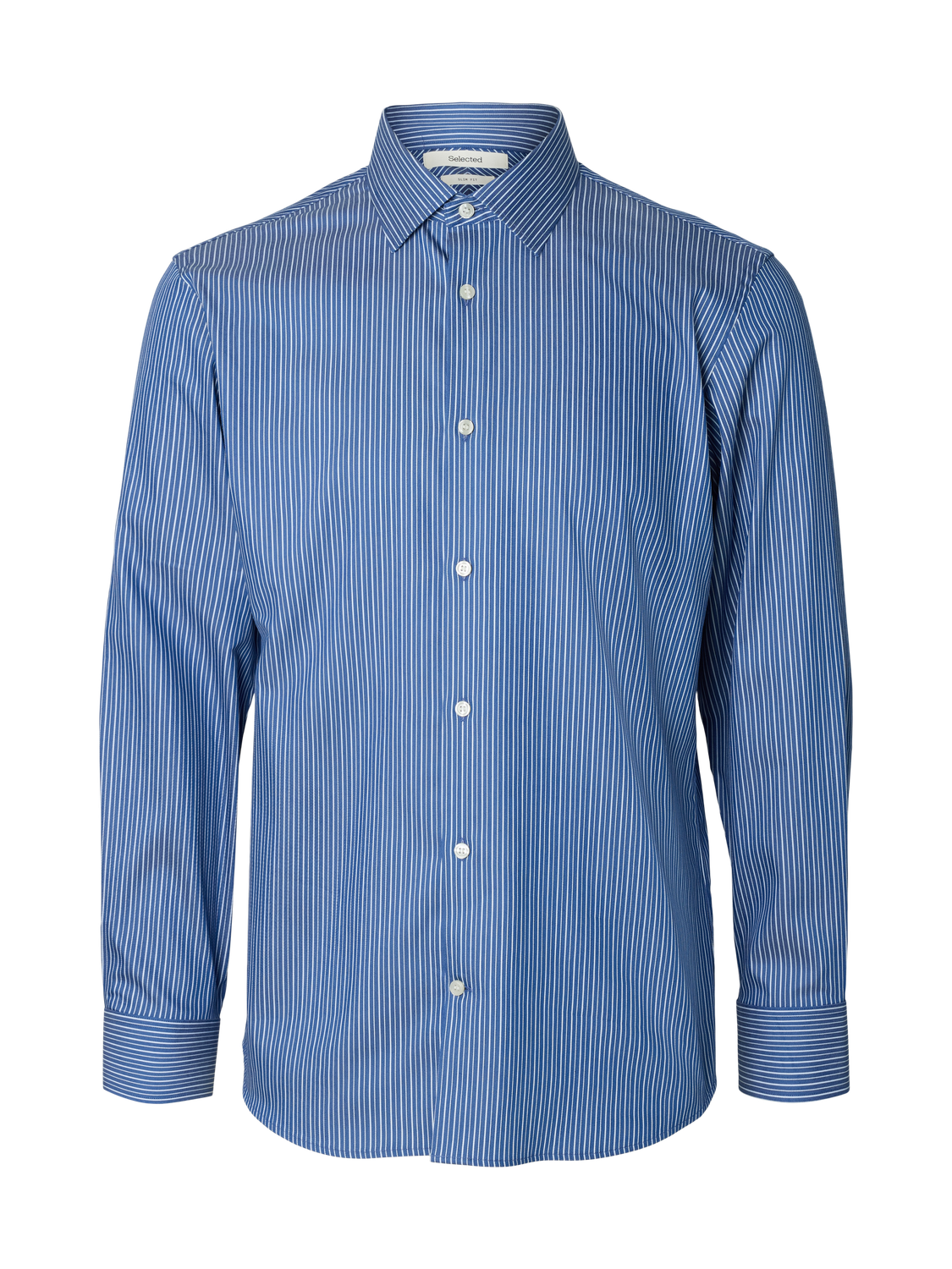 Blue Striped Slim Fit Shirt