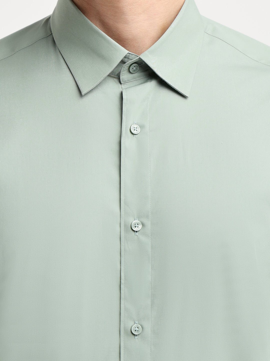 Light Green Slim Fit Formal Shirt
