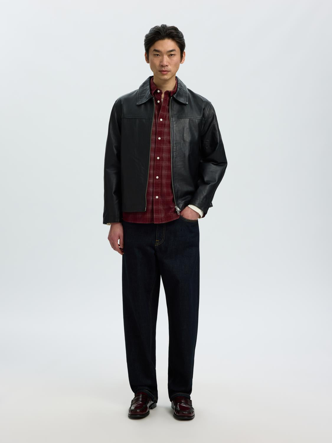 Red Corduroy Check Shirt