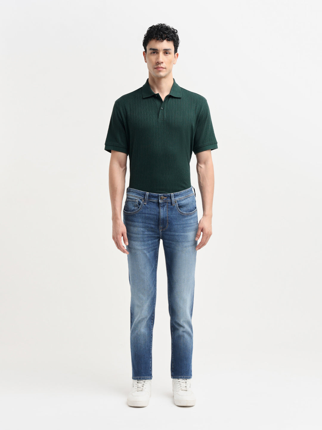 Blue Washed Slim Fit Jeans