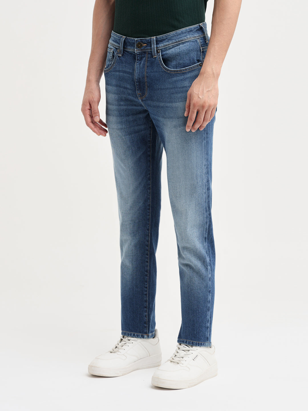 Blue Washed Slim Fit Jeans