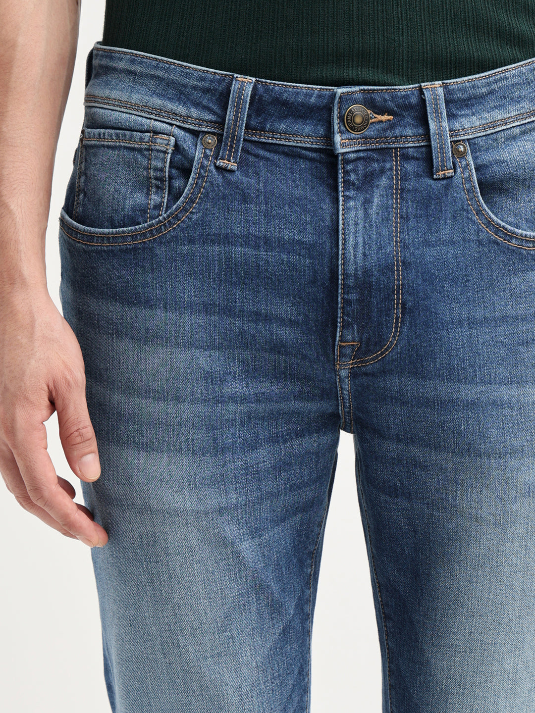 Blue Washed Slim Fit Jeans